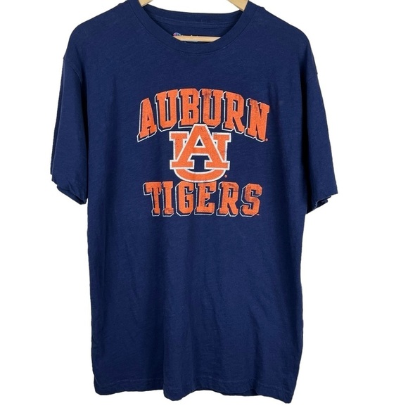 Auburn Tigers Champion Blue T-Shirt Size Large - Picture 1 of 8